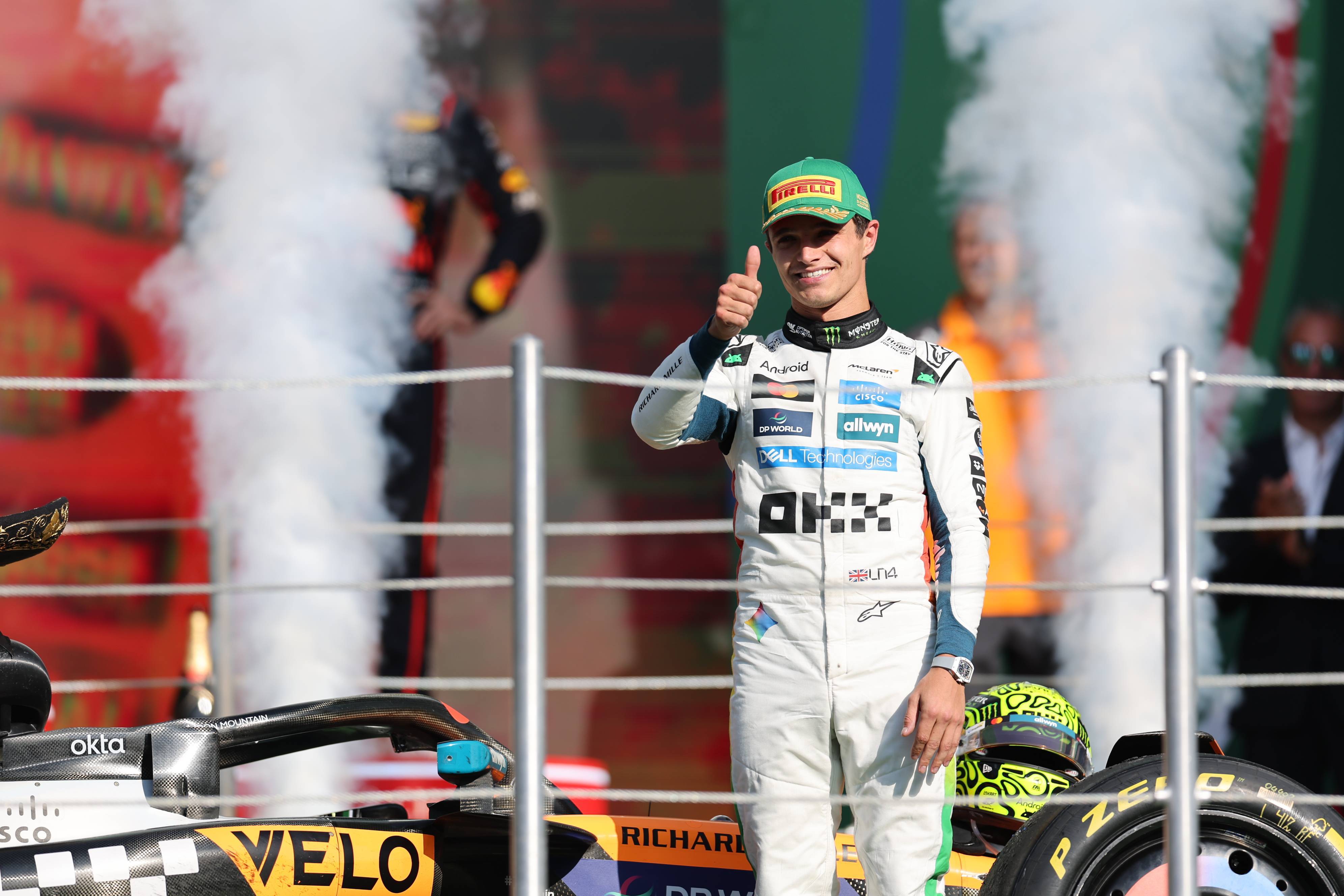 开云体育中国-法拉利险胜雷诺车队，诺里斯刷新纪录